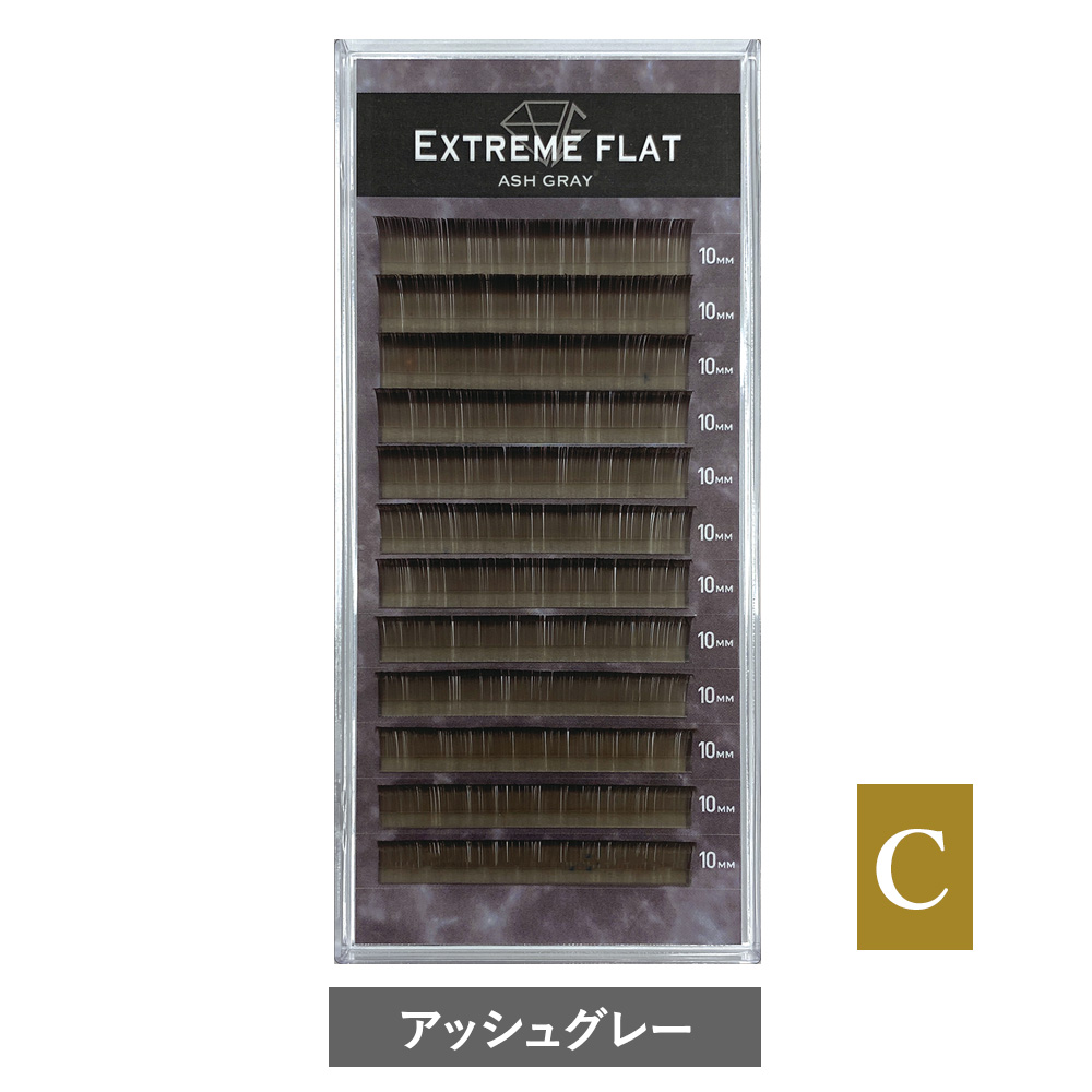 Extreme FLAT Ash Gray(12列) Cカール [MEF12C_AG]